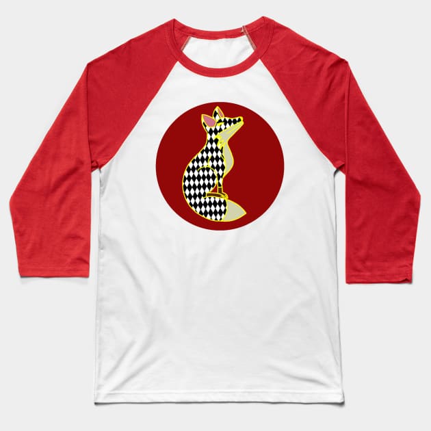 Foxy Mercury Baseball T-Shirt by A Rickety Ninja